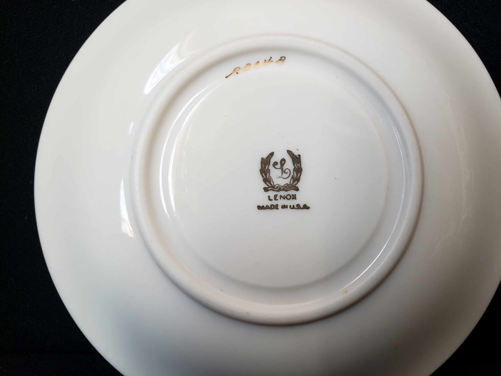 Vintage Lenox Blue Leaf Saucer ONLY (lot 1966)