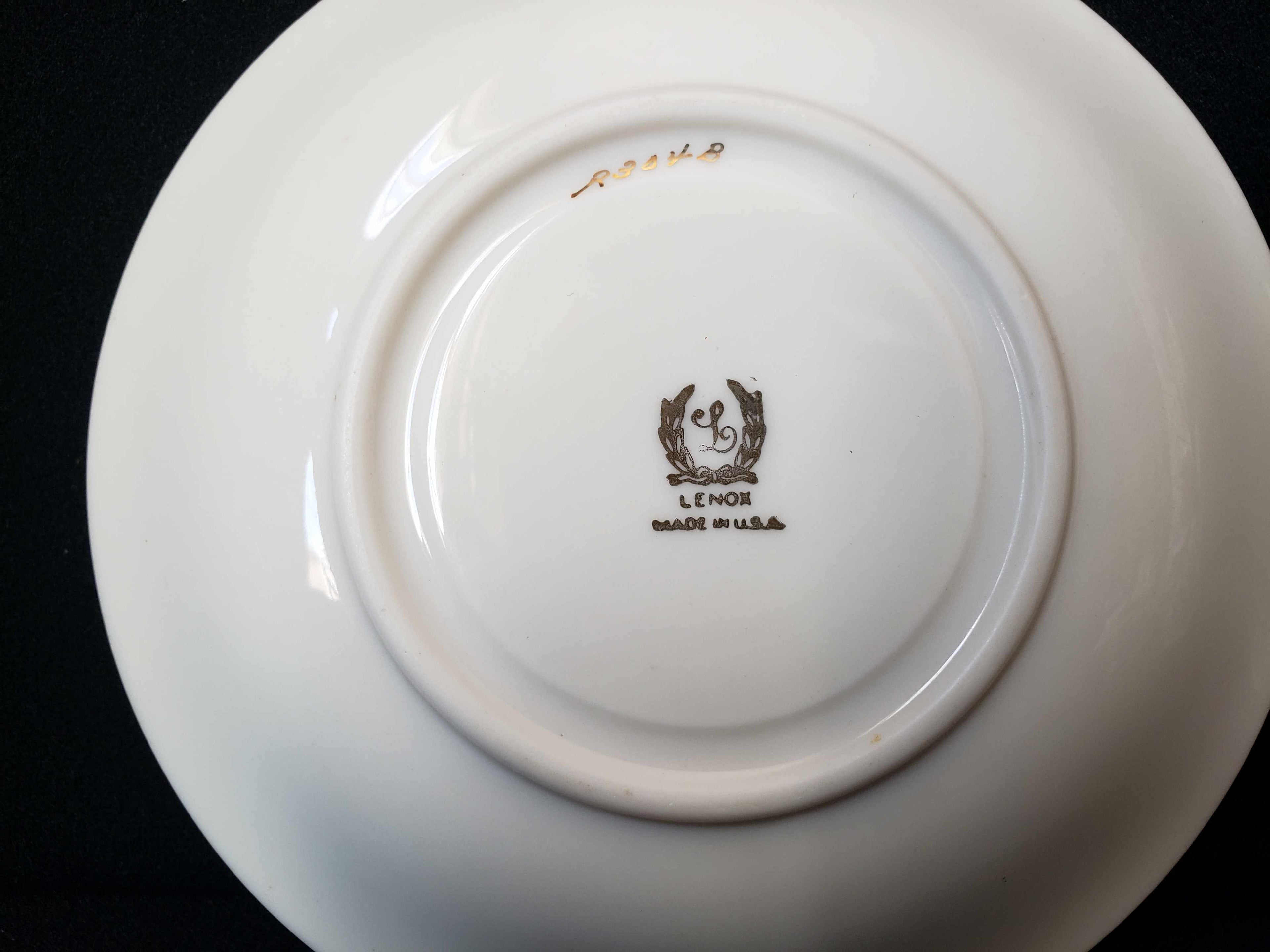 Vintage Lenox Blue Leaf Saucer ONLY (lot 1966)