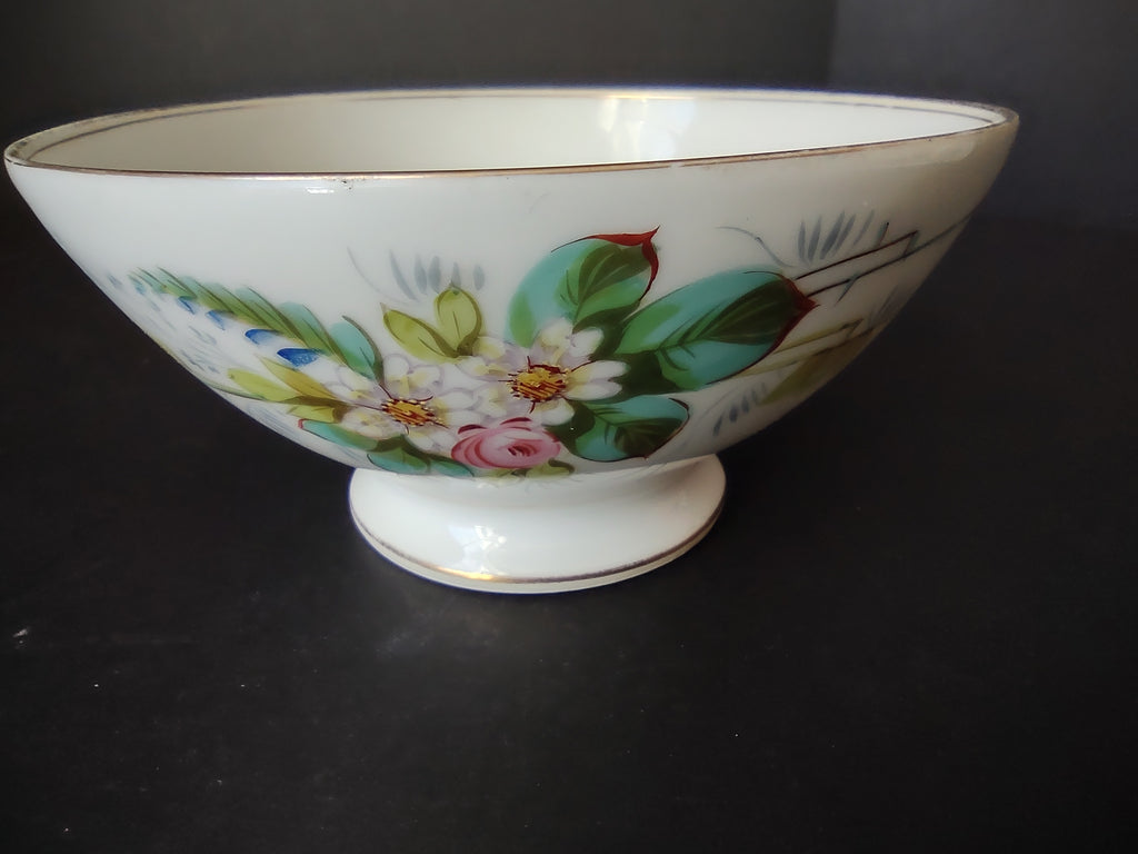 CFH Limoges French Shabby Cottage Chic Bowl Floral (lot 1127)