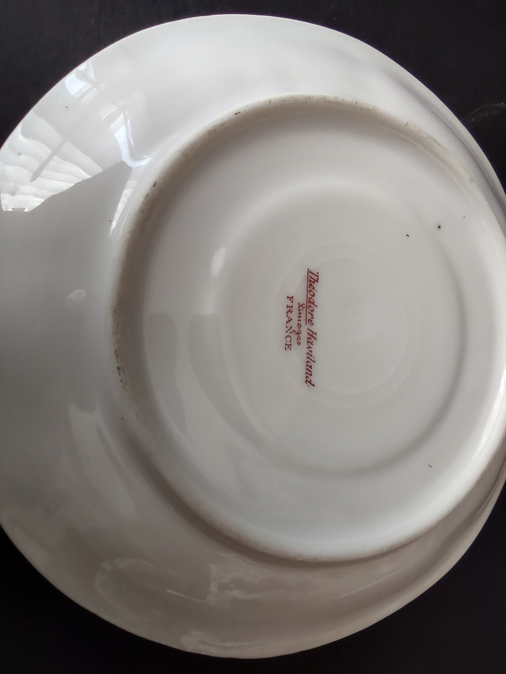 Haviland Limoges 5-1/2" Saucer ONLY Pink Yellow Rose (lot 846)