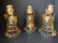 Christmas Set 3 Wiseman Gold Color 8" (lot 1458)