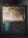 Life is ... Mother Teresa Inspirational Picture Print on Wood 23"x19" (lot 2640c