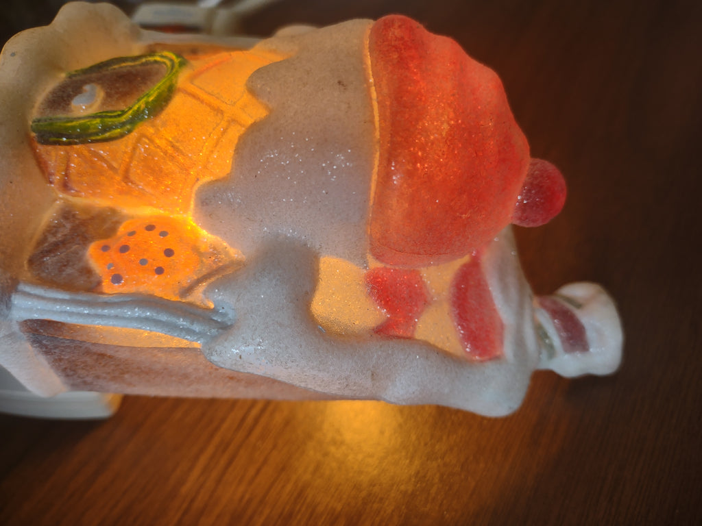 Christmas Night Light Frosted Ice Cream Cone (lot 1704)