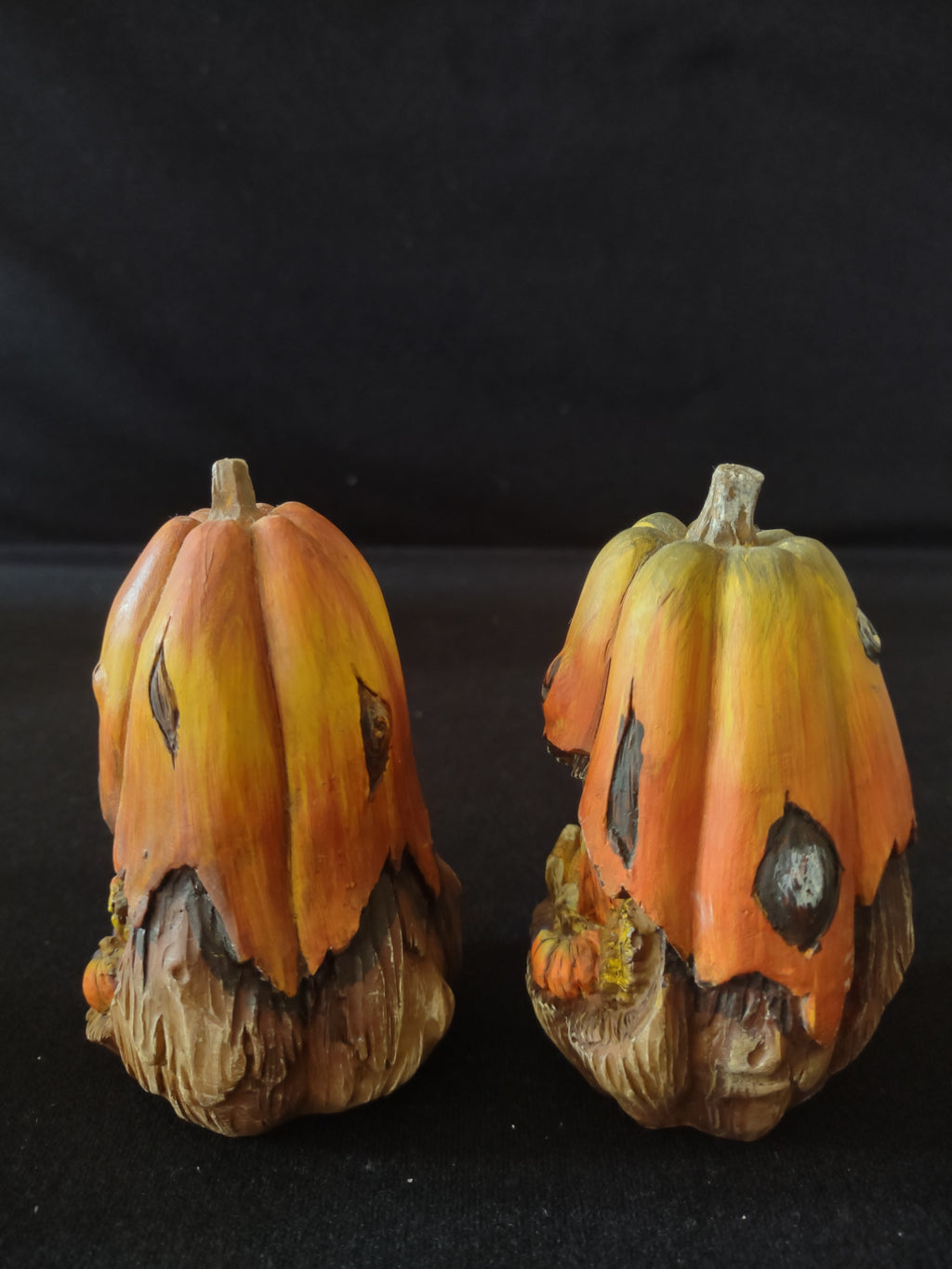 Autumn Fall Thanksgiving Resin Decorated Pumpkins (Lot 3257)