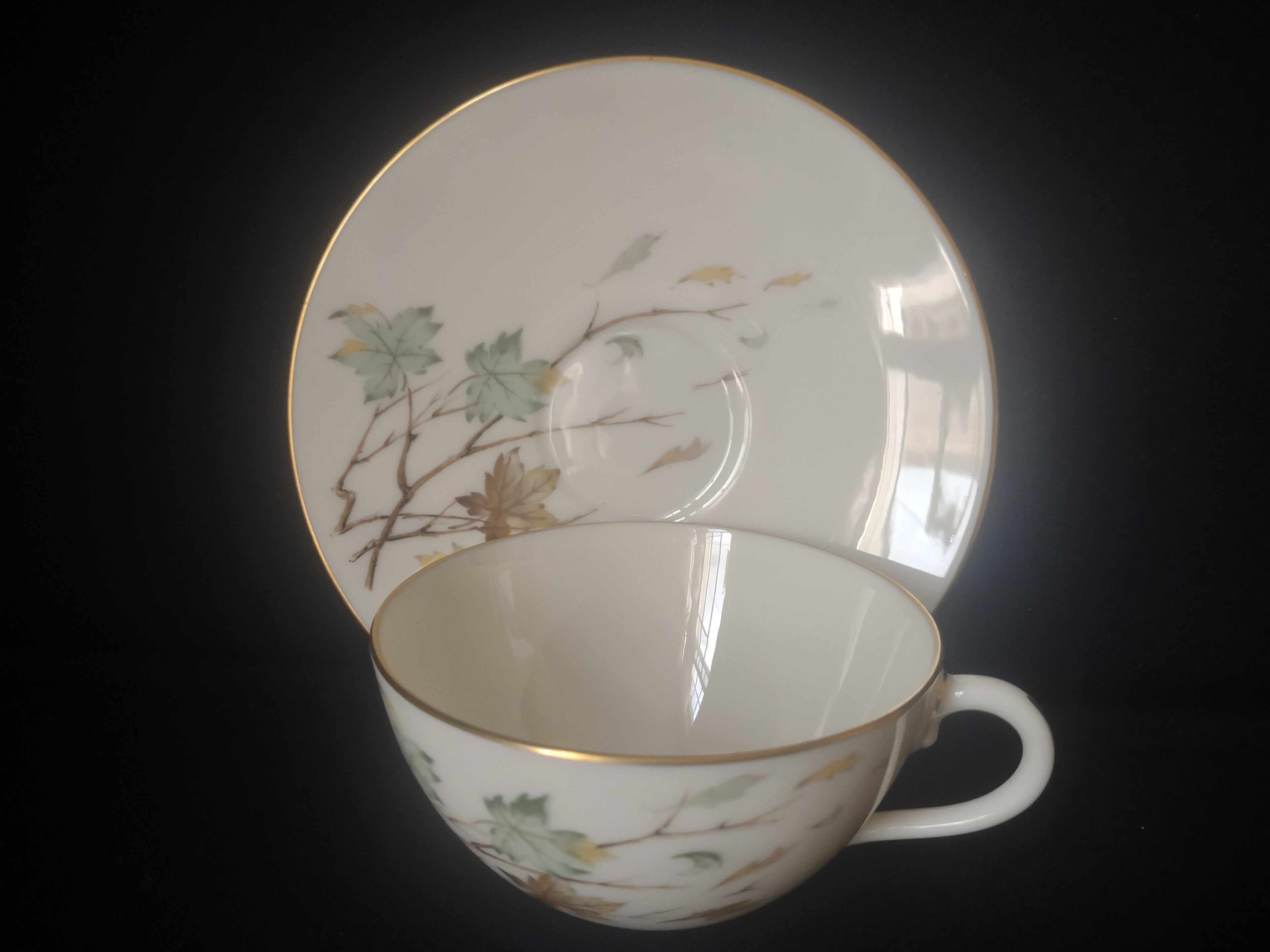 Vintage Lenox Westwind X-407 Tea Cup with Saucer (lot 1832)