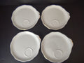 Set of 4 Royal Albert Dessert Plate White Gold Rim (lot 434)