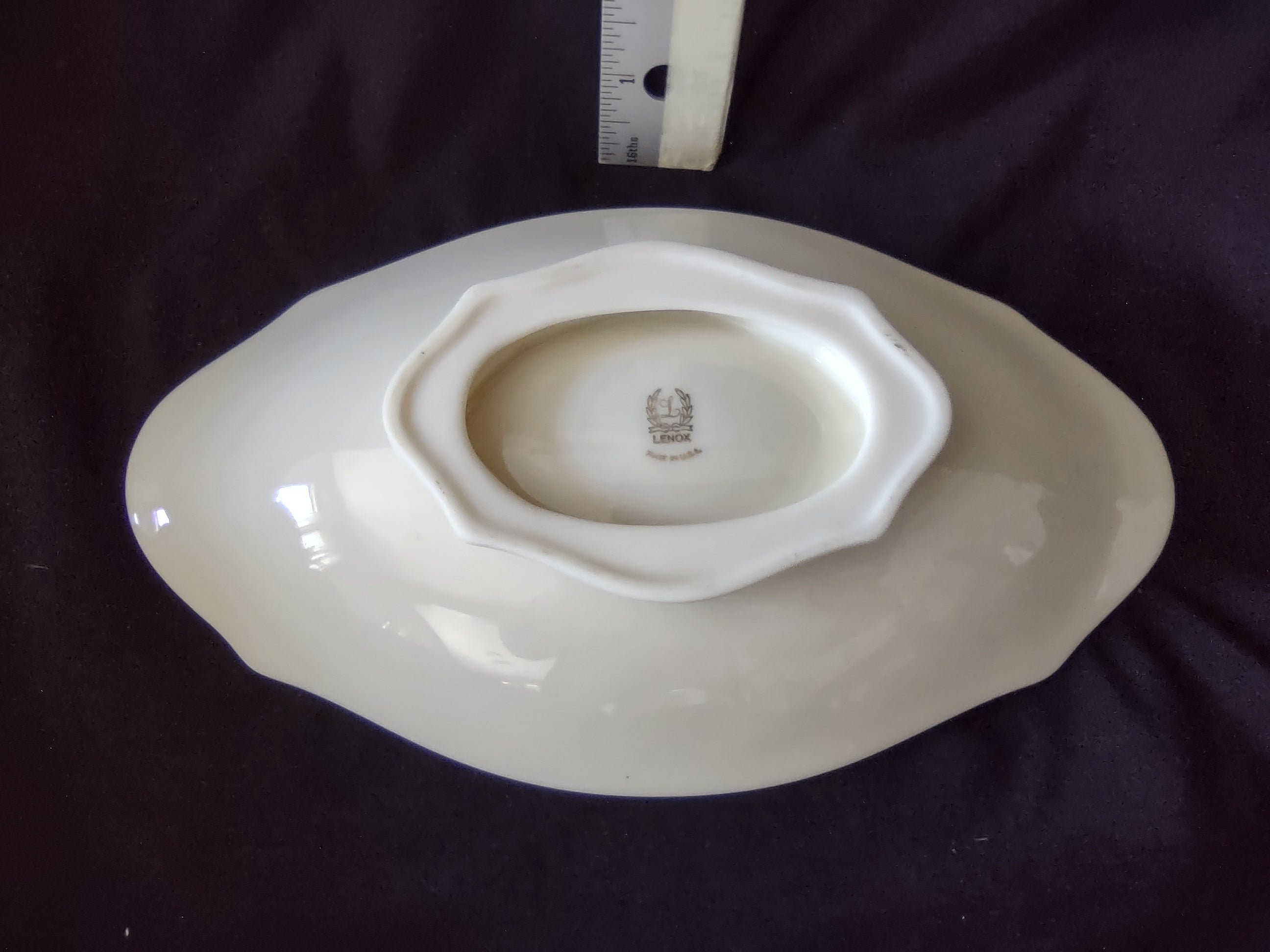 Vintage Lenox Oval Footed Serving Bowl (lot 1985)