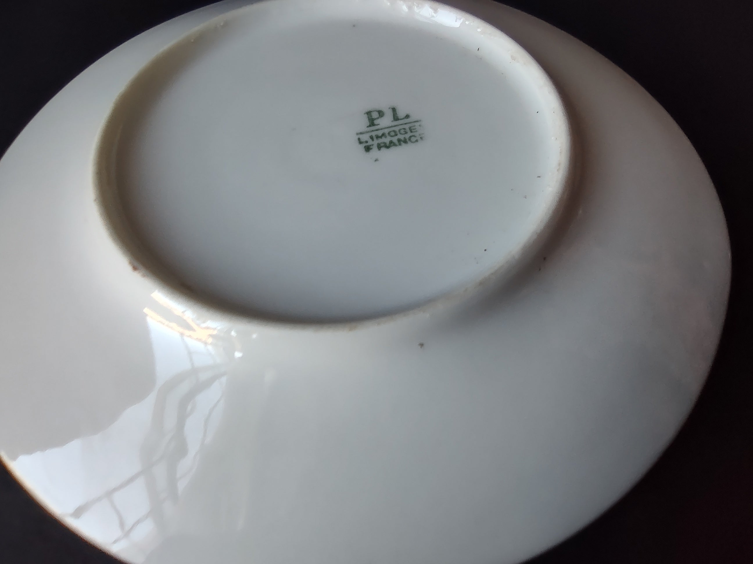 PL French Chic Limoges Small Plate Plain White (lot 1049)