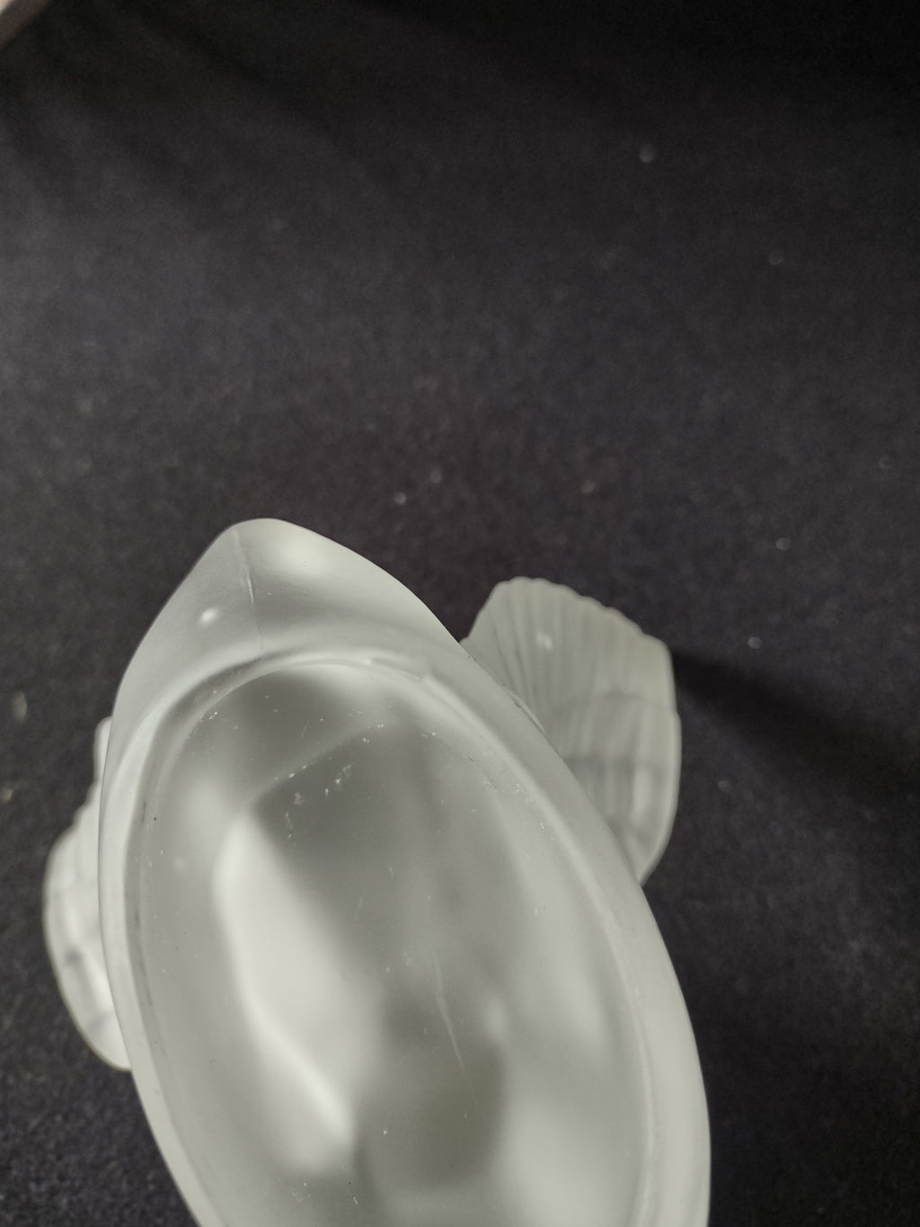 Vintage Frosted Crystal Graceful Swan Expanded Wings (Lot 5238)
