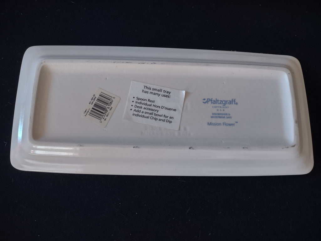 Vintage Pfaltzgraff USA Small Serving Platter x 2 Mission Flower (lot 5271)