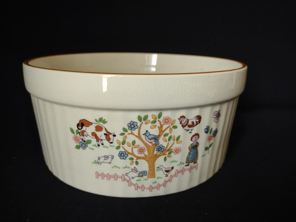 Jamestown Japan Country Home 8" Souffle Oven Baking Dish (lot 2858c)