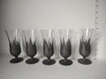 Set of 5 SMALL Hurricane Mixed Drink Glass Vintage MCM (lot 2745)