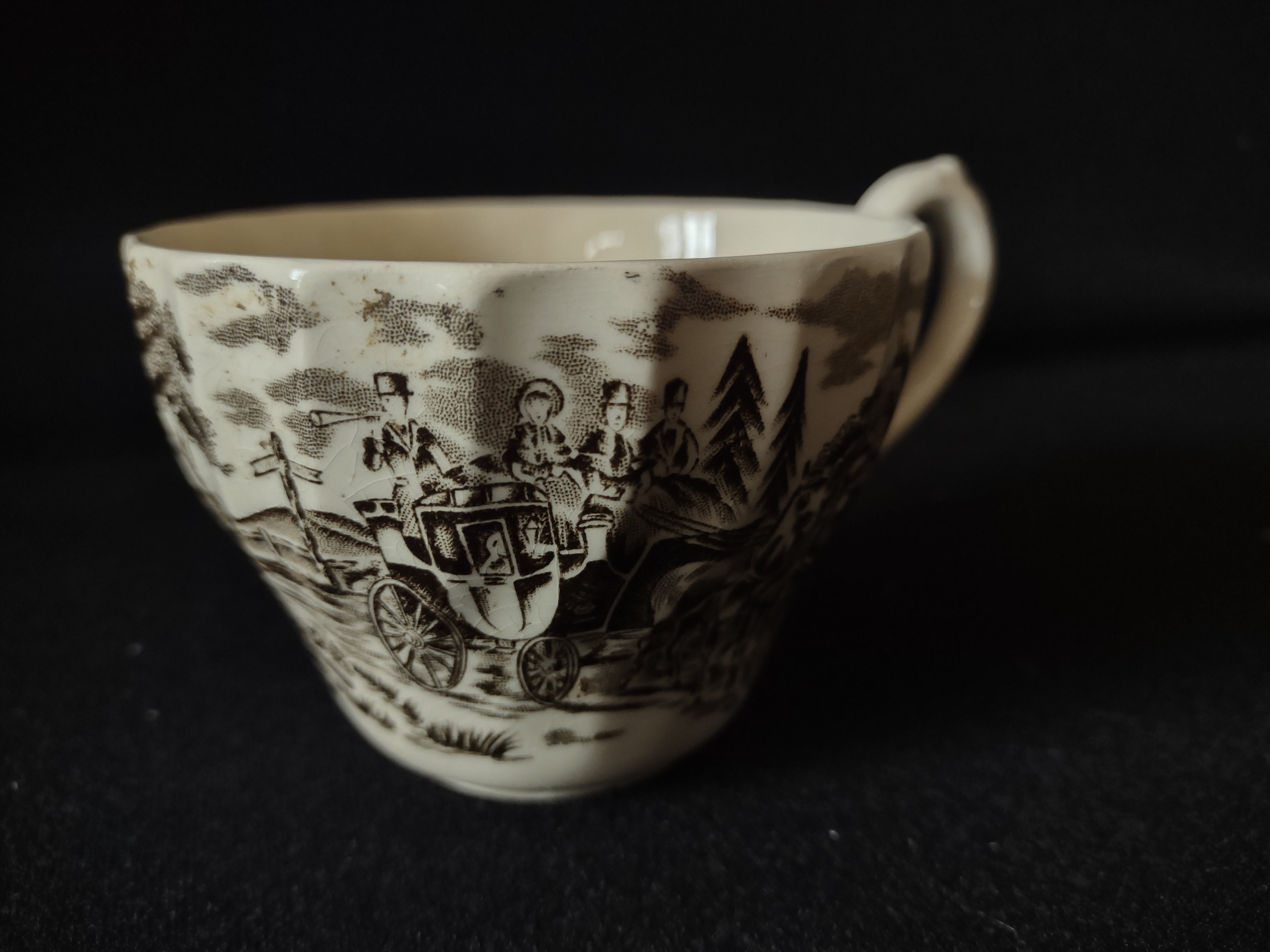 Vintage Royal Mail Ironstone England Tea Cup ONLY (lot 5542)