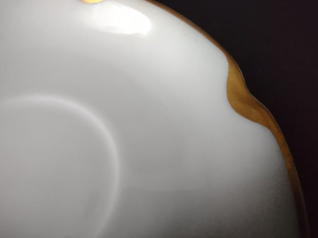 Haviland Limoges Silver Anniversary Gold Trim Saucer Plate 5-1/2" (lot 660)