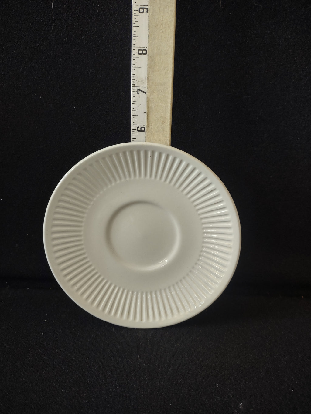 Vintage Johnson Brothers Saucer Ironstone Athena Set Of 2 IMPERFECT (Lot 5655)