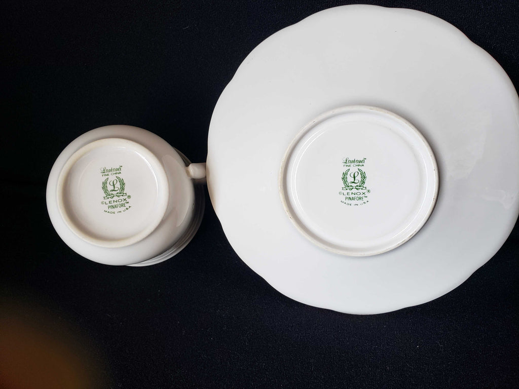 Vintage Lenox Lantana Pinafore Tea Cup with Saucer (lot 1936)