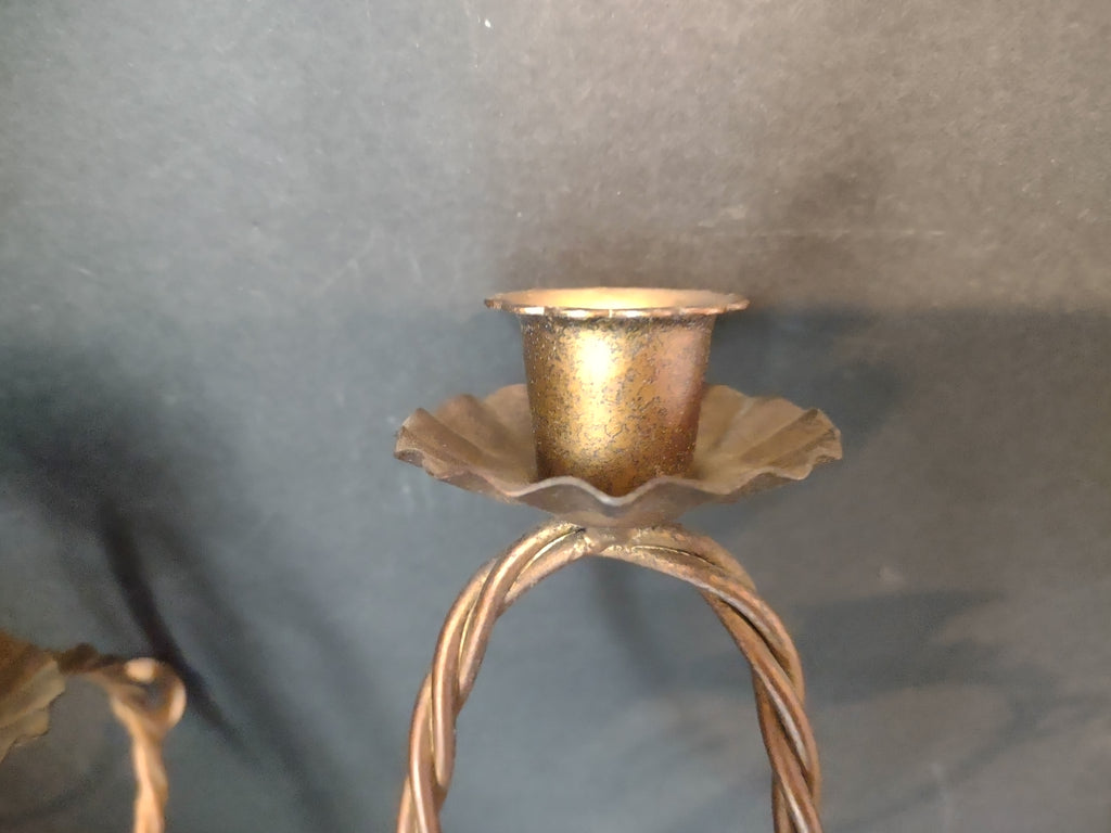 Vintage Home Interior Twisted Candle Holder (lot 2636c)