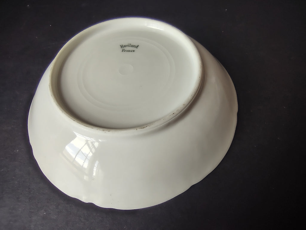 Haviland France Limoges Small Bowl Coupe Plate 5-1/2" Plain White (lot 1028)
