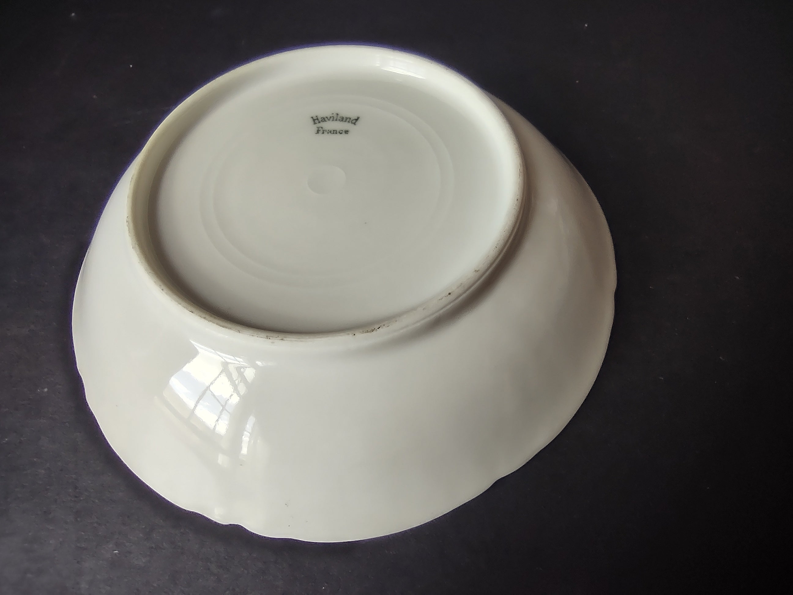 Haviland France Limoges Small Bowl Coupe Plate 5-1/2" Plain White (lot 1028)