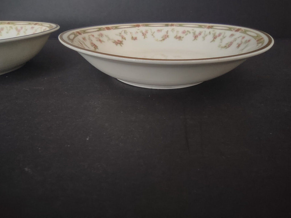 Haviland Limoges Schleiger 346 Red Rose 2 x Coupe Plate 5" (lot 543)