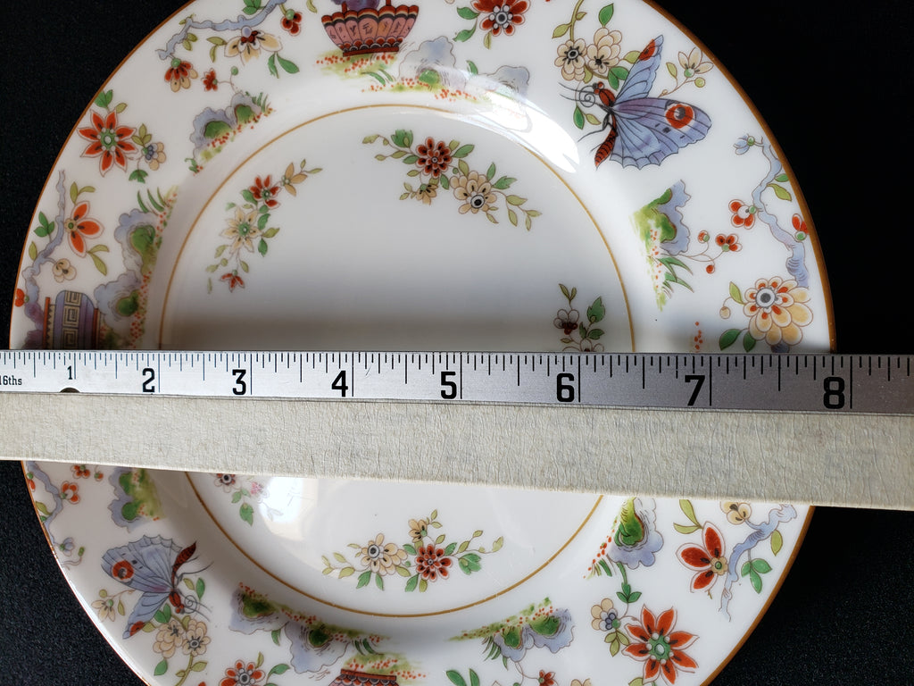 Vintage Royal Worcester Higgins Seiter Butterfly Salad Plate 8" (lot 2123)
