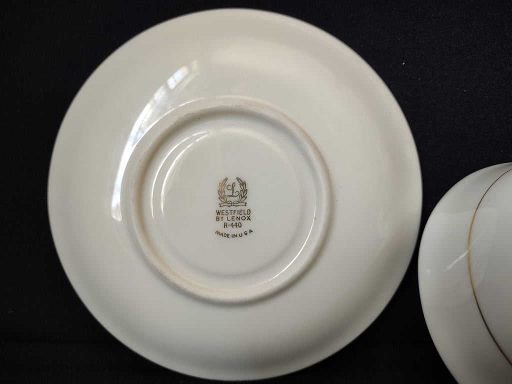 Vintage Lenox Westfield R-440 Tea Cup with Saucer (lot 1890)