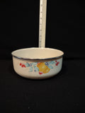 Vintage Enamel Metal 7" Mixing Bowl Abundance Fruit Berries (Lot 5354)