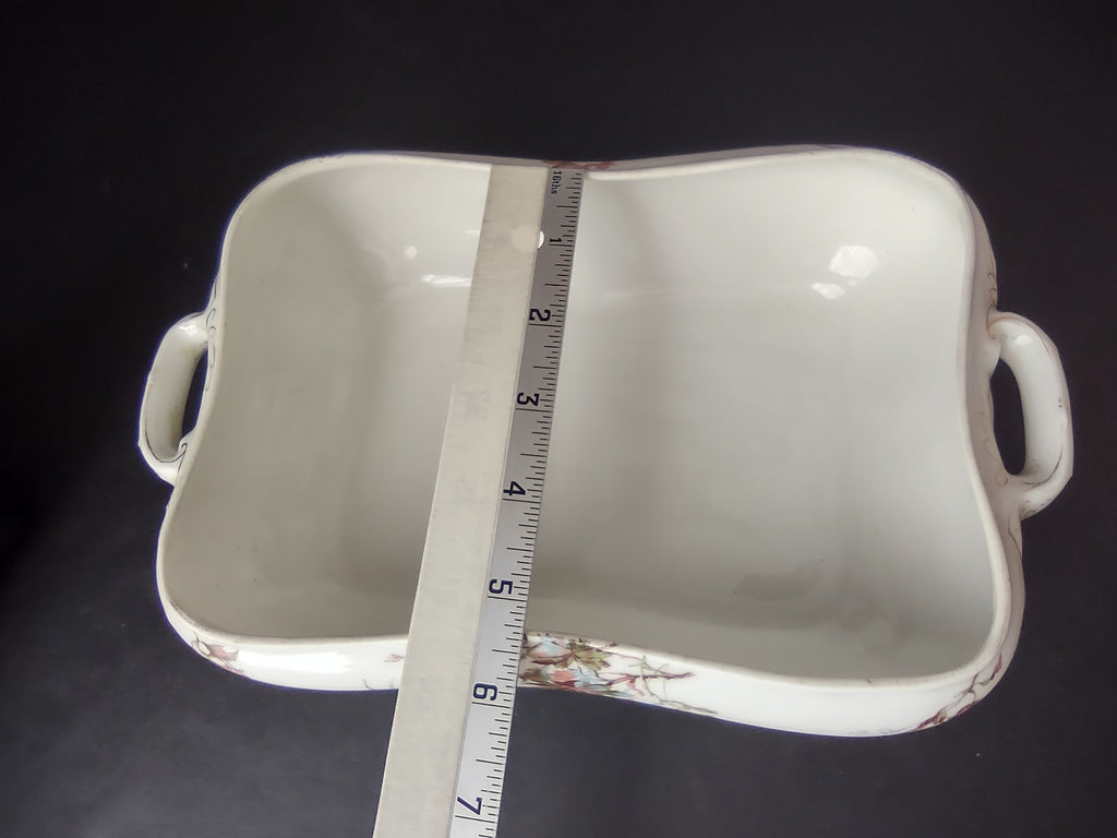 Depose Haviland Limoges Blue Flower Serving Bowl NO LID (lot 961)
