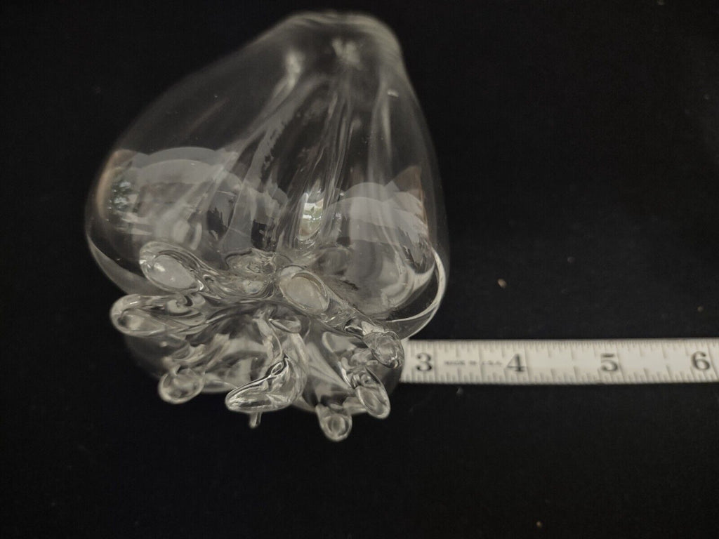 Clear Glass Art Pepper Decoration