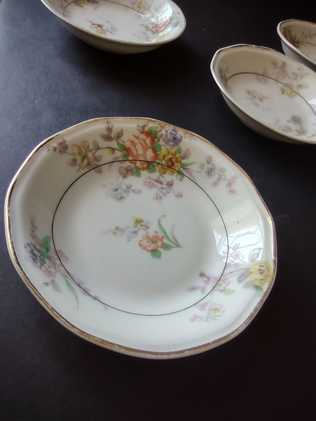 Haviland Limoges White Jewel 5 x Small Bowl 5" Floral (lot 798)