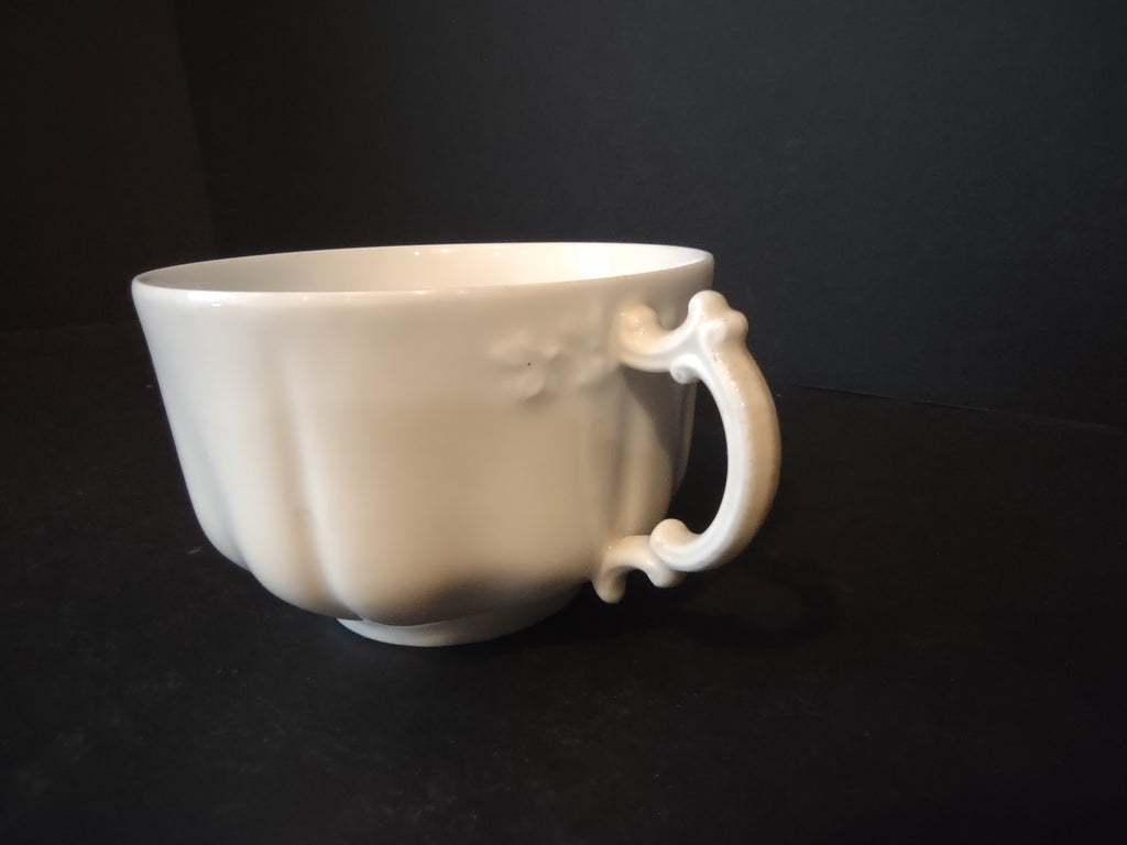 Haviland France Limoges large Flat Tea Cup ONLY White (lot 1038)