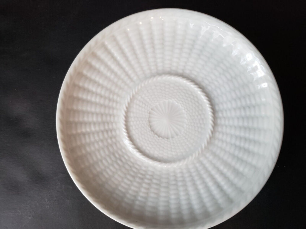 CH Field Vintage 2 x Demitasse Espresso Coffee Cup White Whicker Design (lot 652
