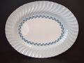 Vintage Minton Bone China Cheviot Blue Serving Platter 12"x9" (lot 5433)