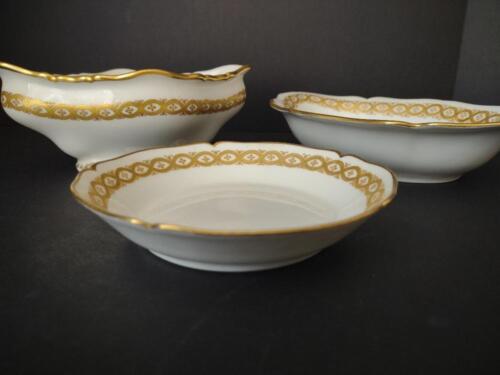 lot 770 Wm. Guerin for M. Green Gold Trim Serving Bowls