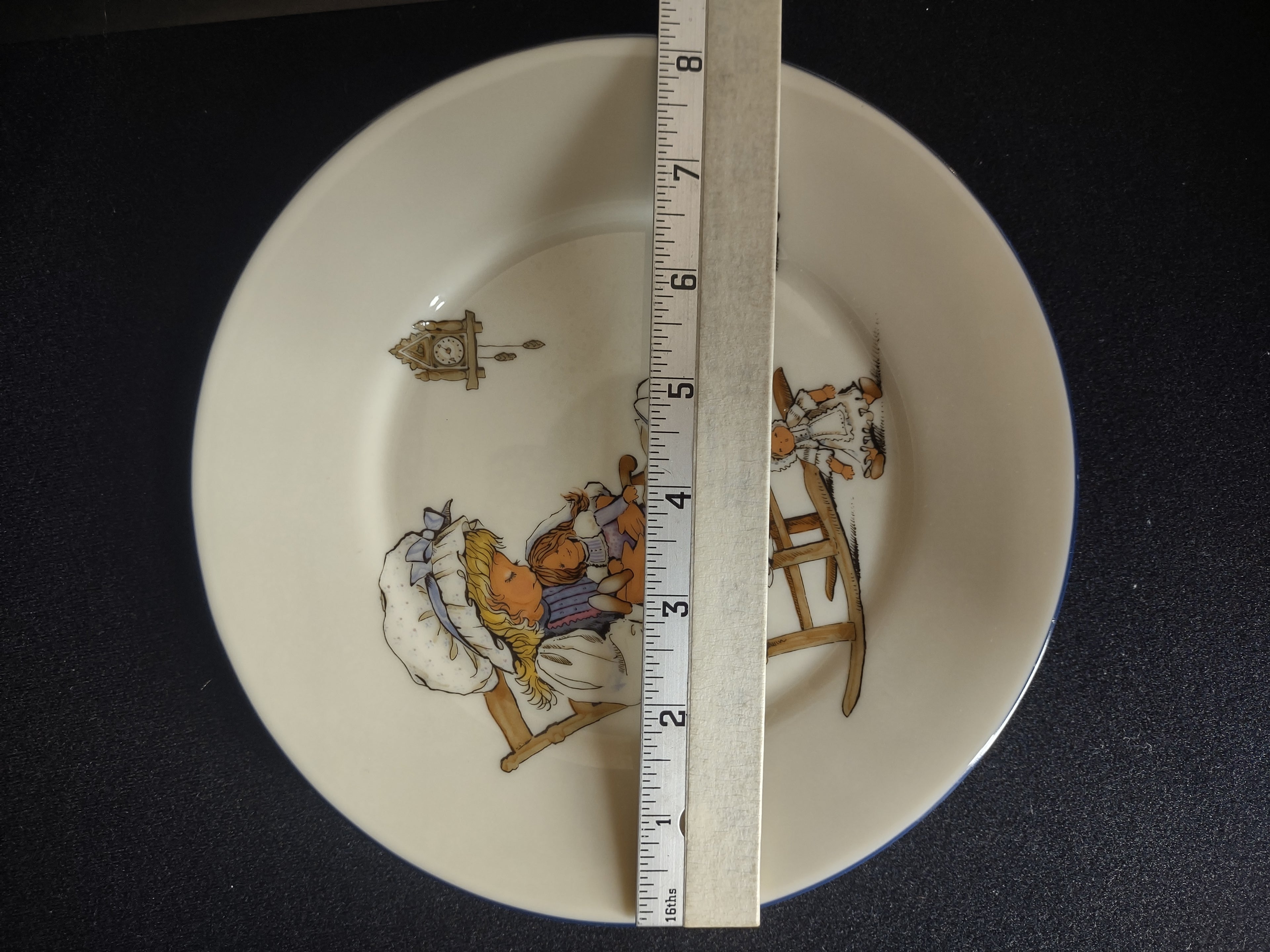 Vintage Lenox Special Dessert or Salad Plate Little Girl Nursery (lot 1859)
