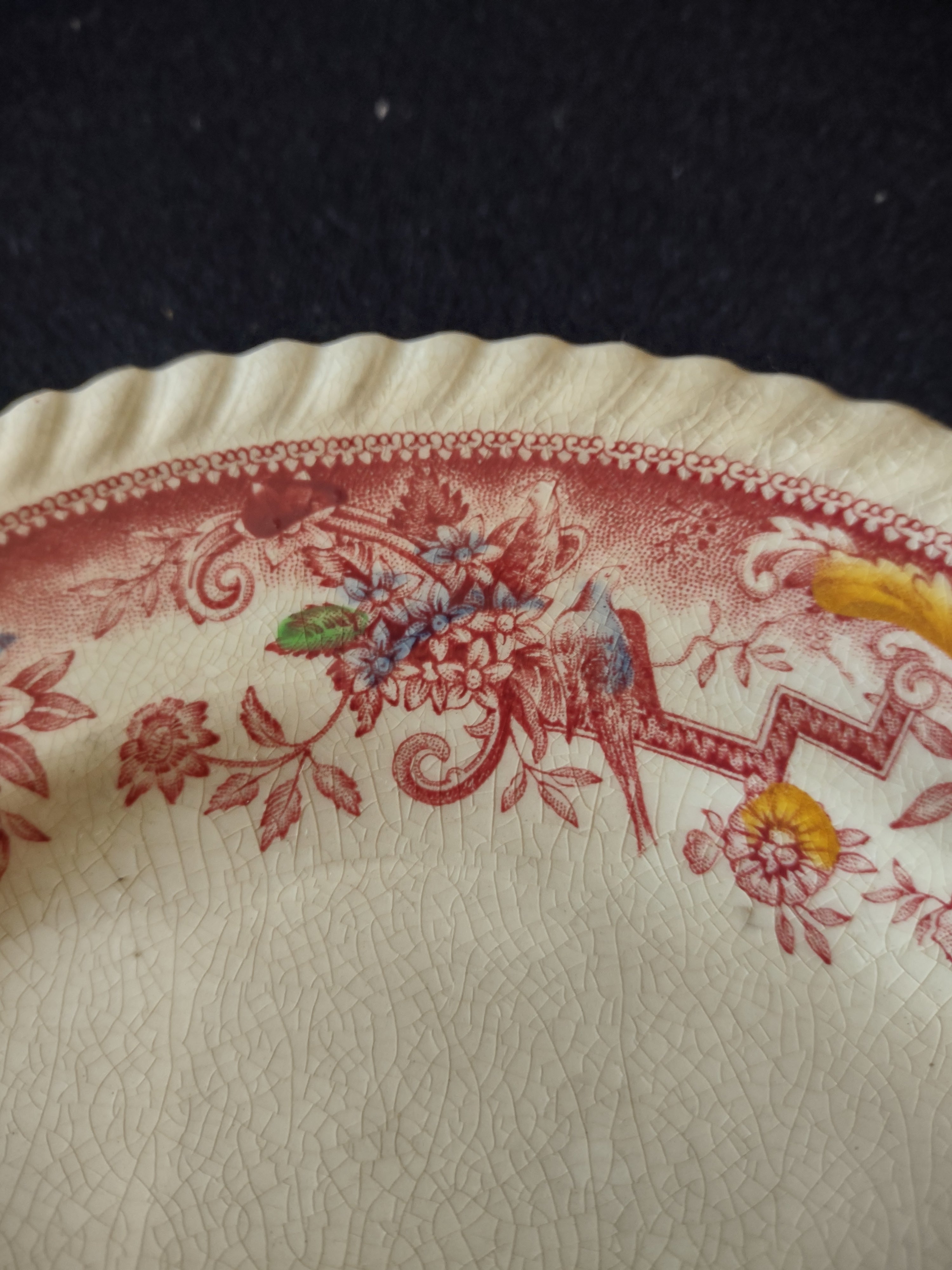 Vintage Johnson Brothers Luncheon Plate Ironstone Devonshire Pink (Lot 5672)