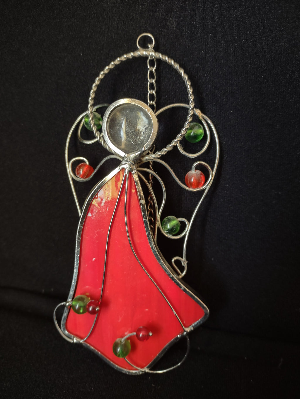 Set of 3 Christmas Angel Ornaments Plastic (lot 1646)