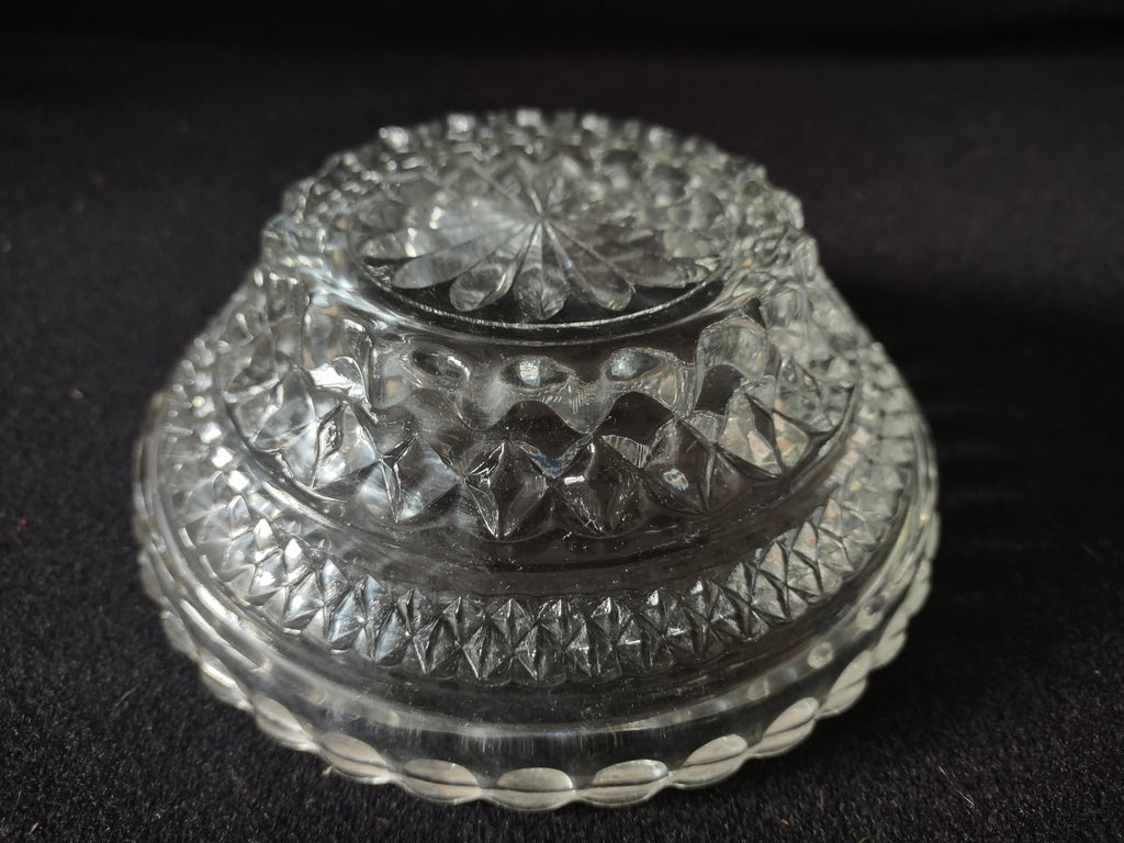 Wexford Anchor Hocking Small Glass Serving Bowl x 6 Diamond (lot 5150)