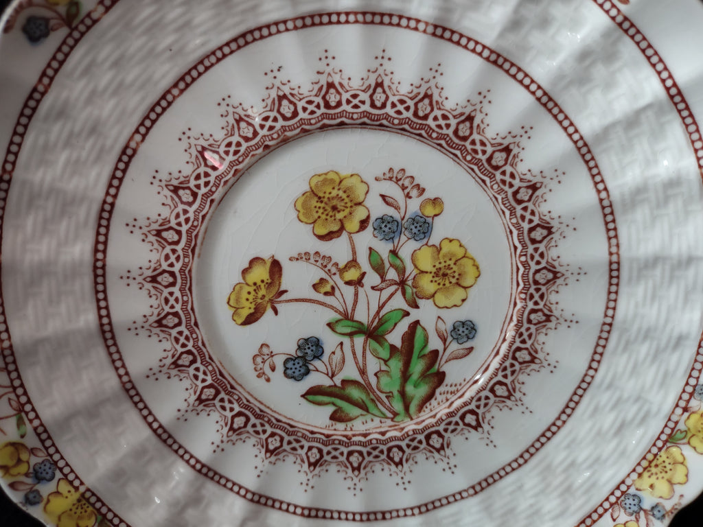 Vintage Spode Buttercup Saucer 2/7873 English Countryside Ironstone (lot 5750)