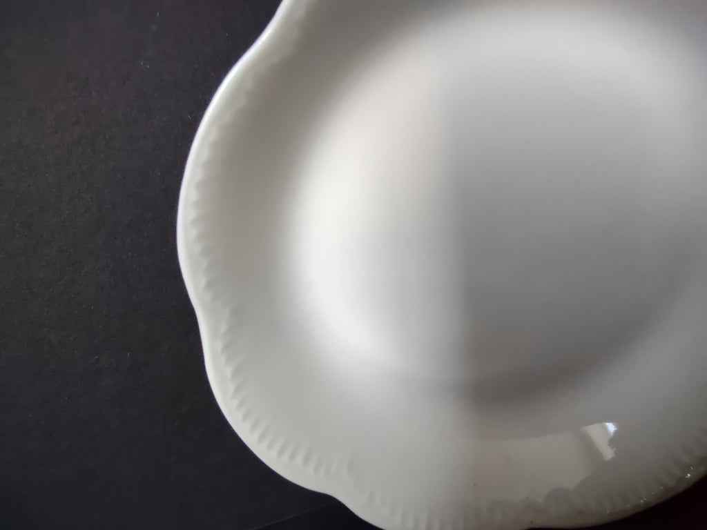 Haviland French Chic Limoges Cranberry Small Bowl Plain White (lot 1047)