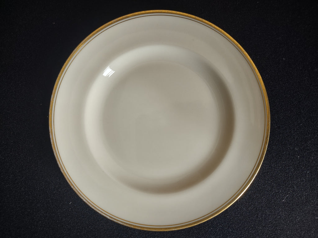 Vintage Lenox Dessert or Bread Plate Gold Trim Green Stamp 6-1/4" (lot 1860)
