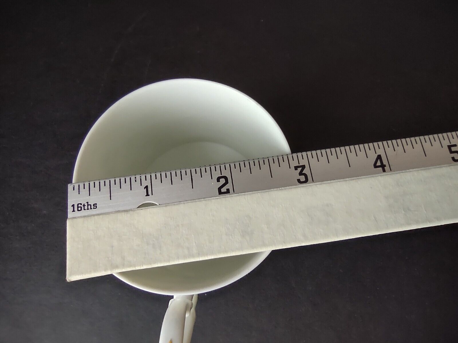 Haviland Limoges France Carette Teacup & Saucer Green Design (lot 735)
