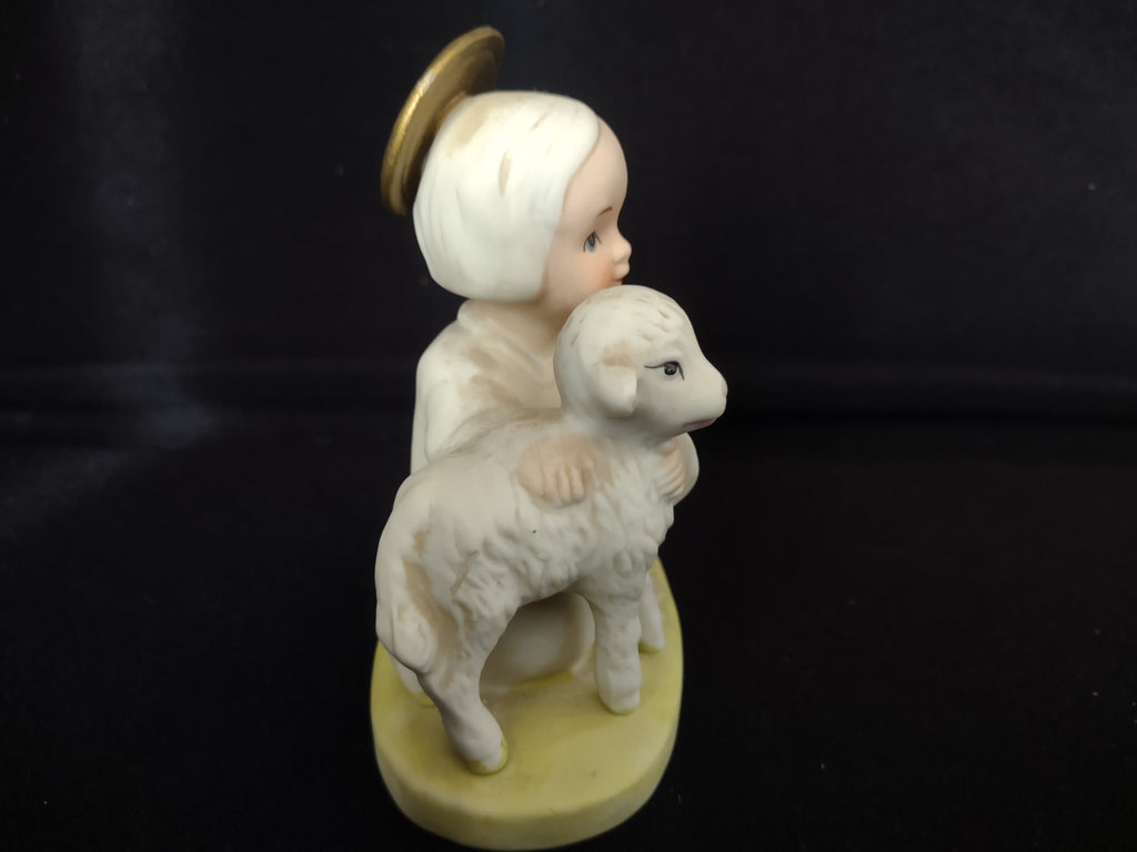 Vintage Homco Home Interiors Holy Child with Lamb Shepherd (lot 2436)
