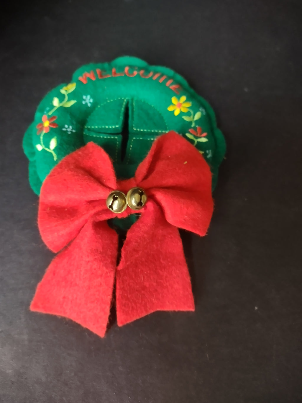 Christmas Artificial Tree Wreath Door Handle Ornament (lot 1222)
