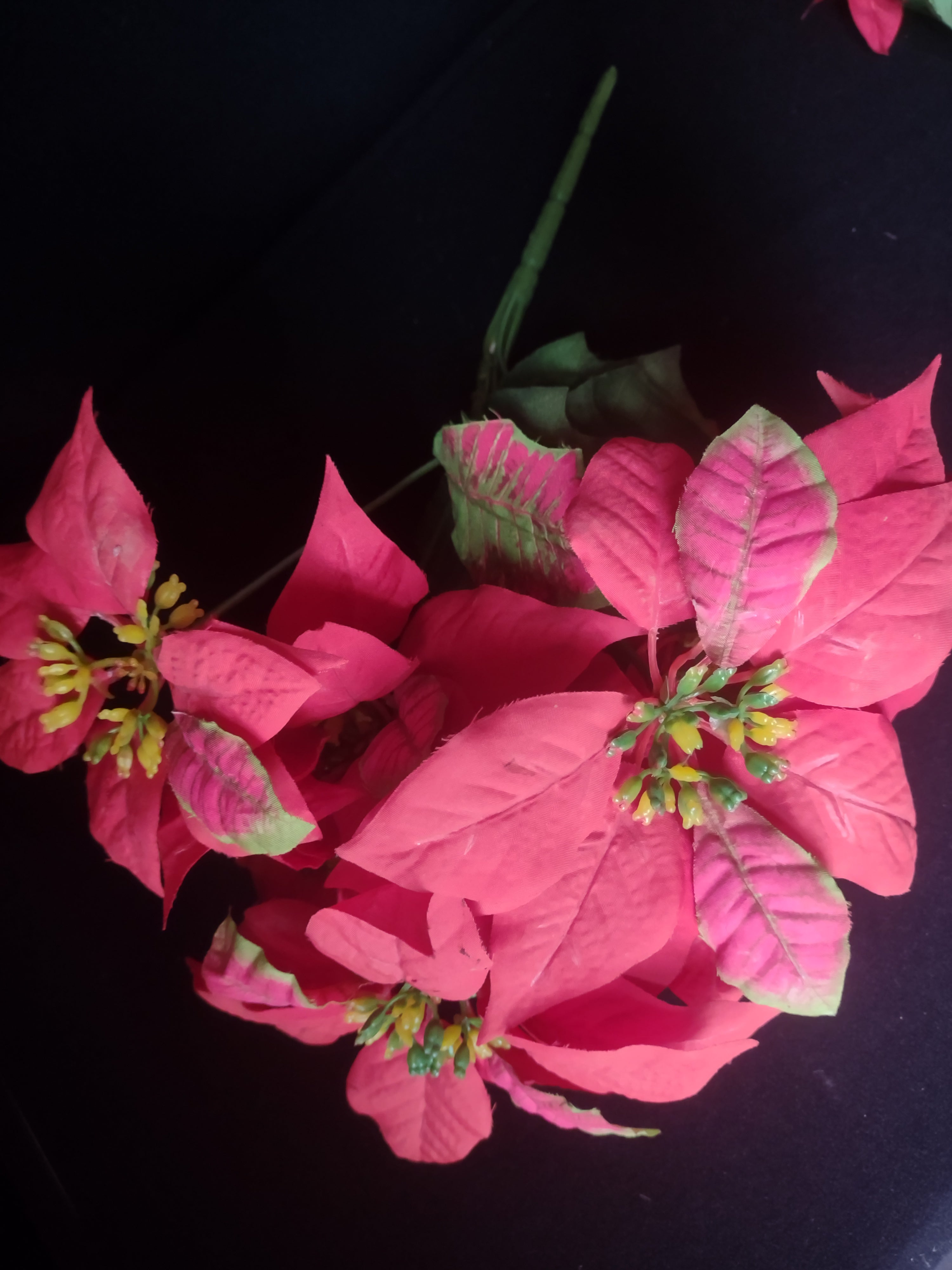Christmas Lot Poinsettia Garland Candle Wreath x 2 Bouquet (lot 1721)