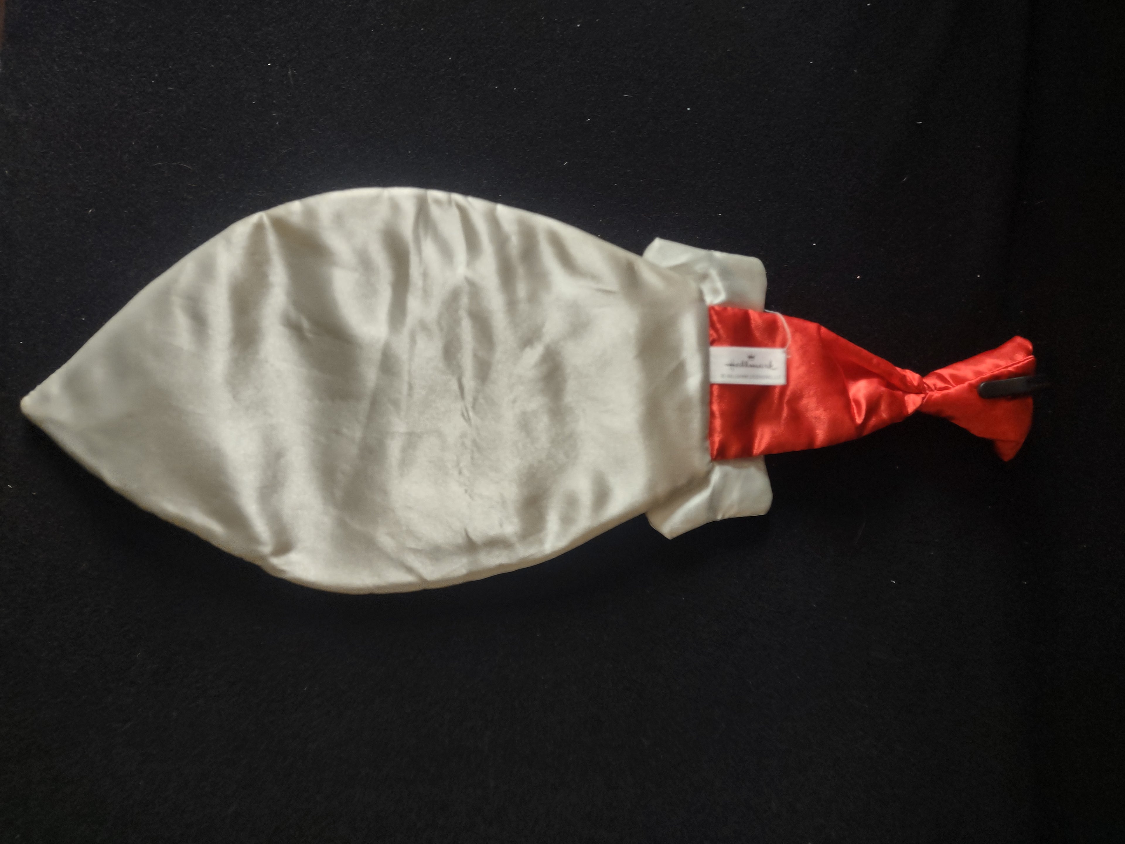 Hallmark Christmas Santa Claus Face Satin Clip On 18" Tie (Lot 4681)