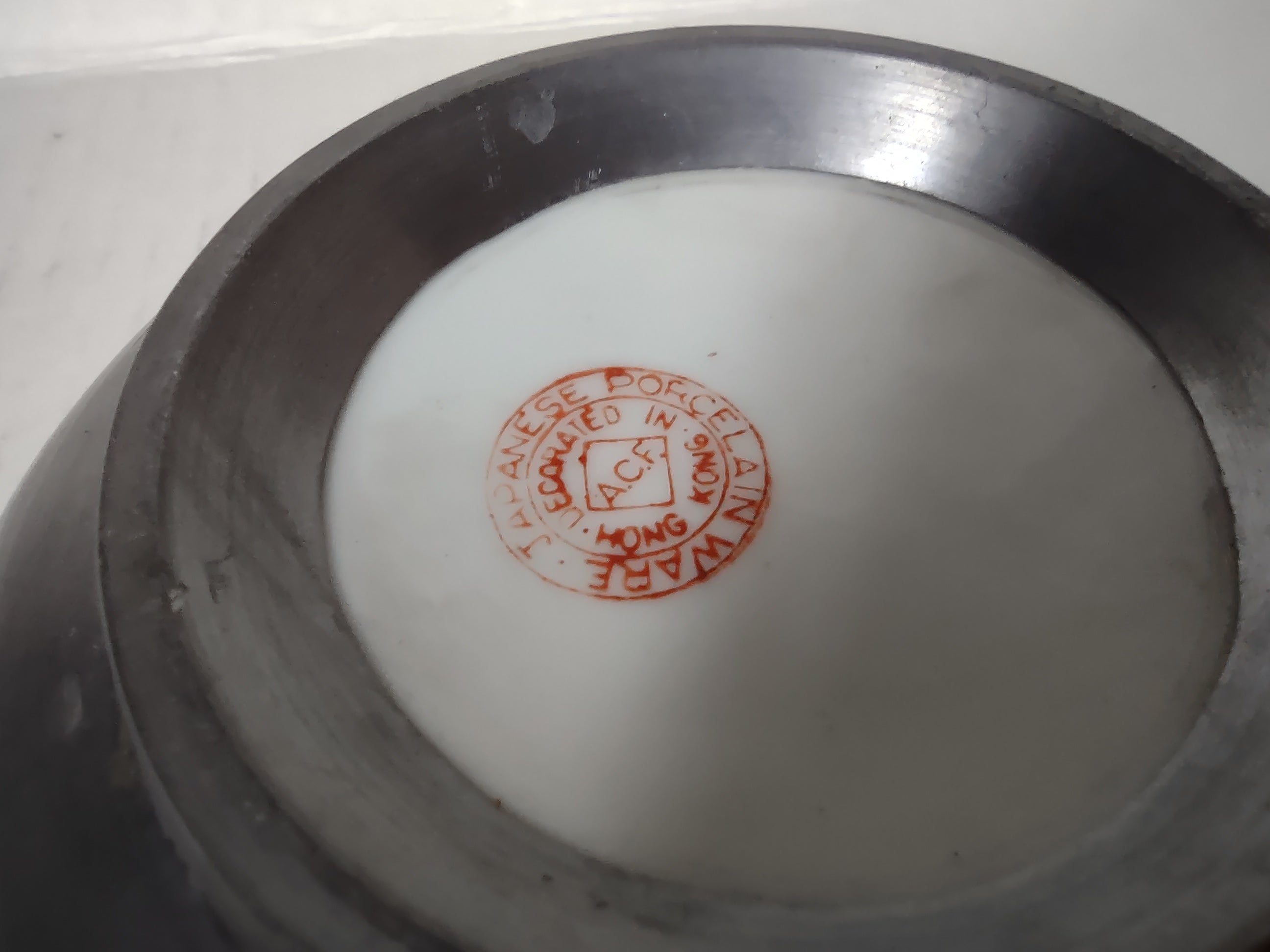 Vintage Japanese Porcelain Ware Hong Kong Bowl Ashtray (lot 5332)