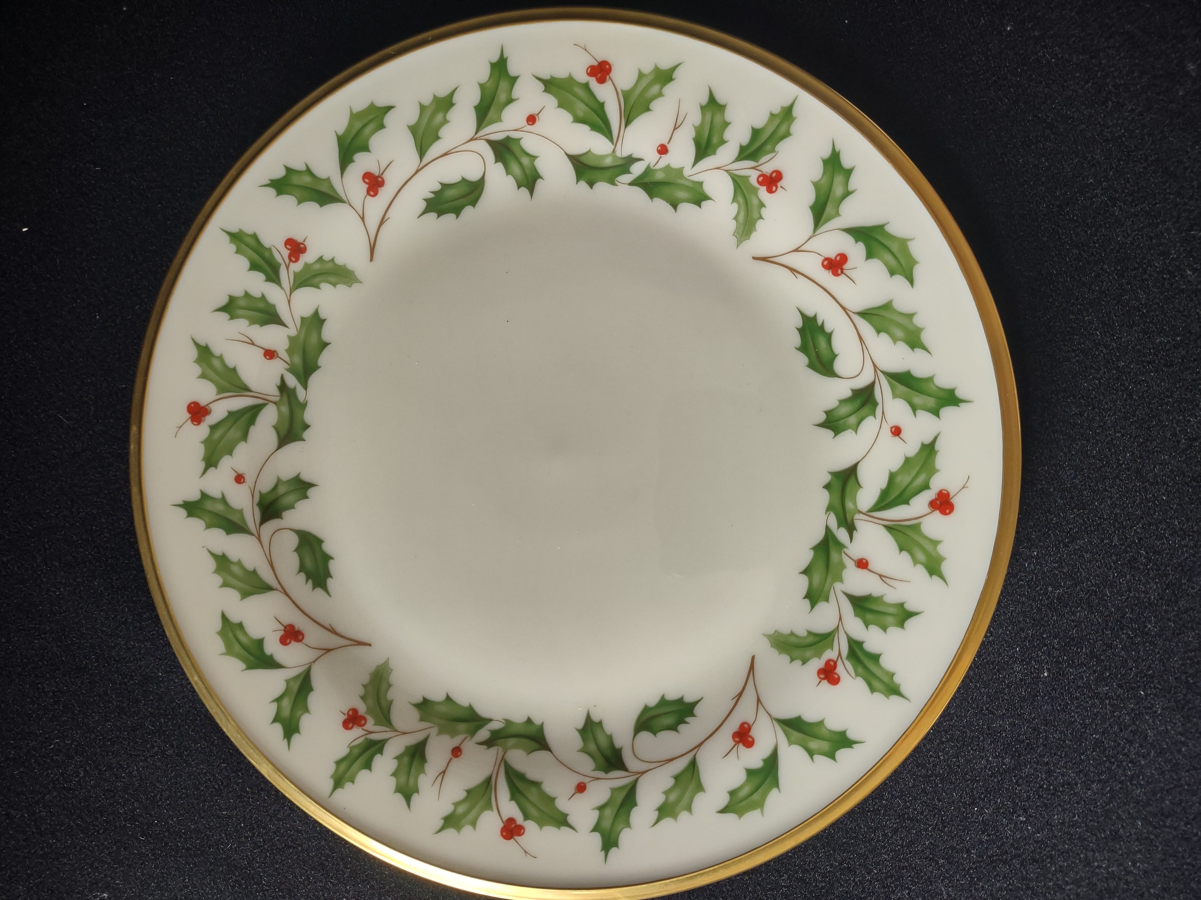 Vintage Lenox Holiday Dimension Collection Salad Plate 8-1/8" (lot 1871)
