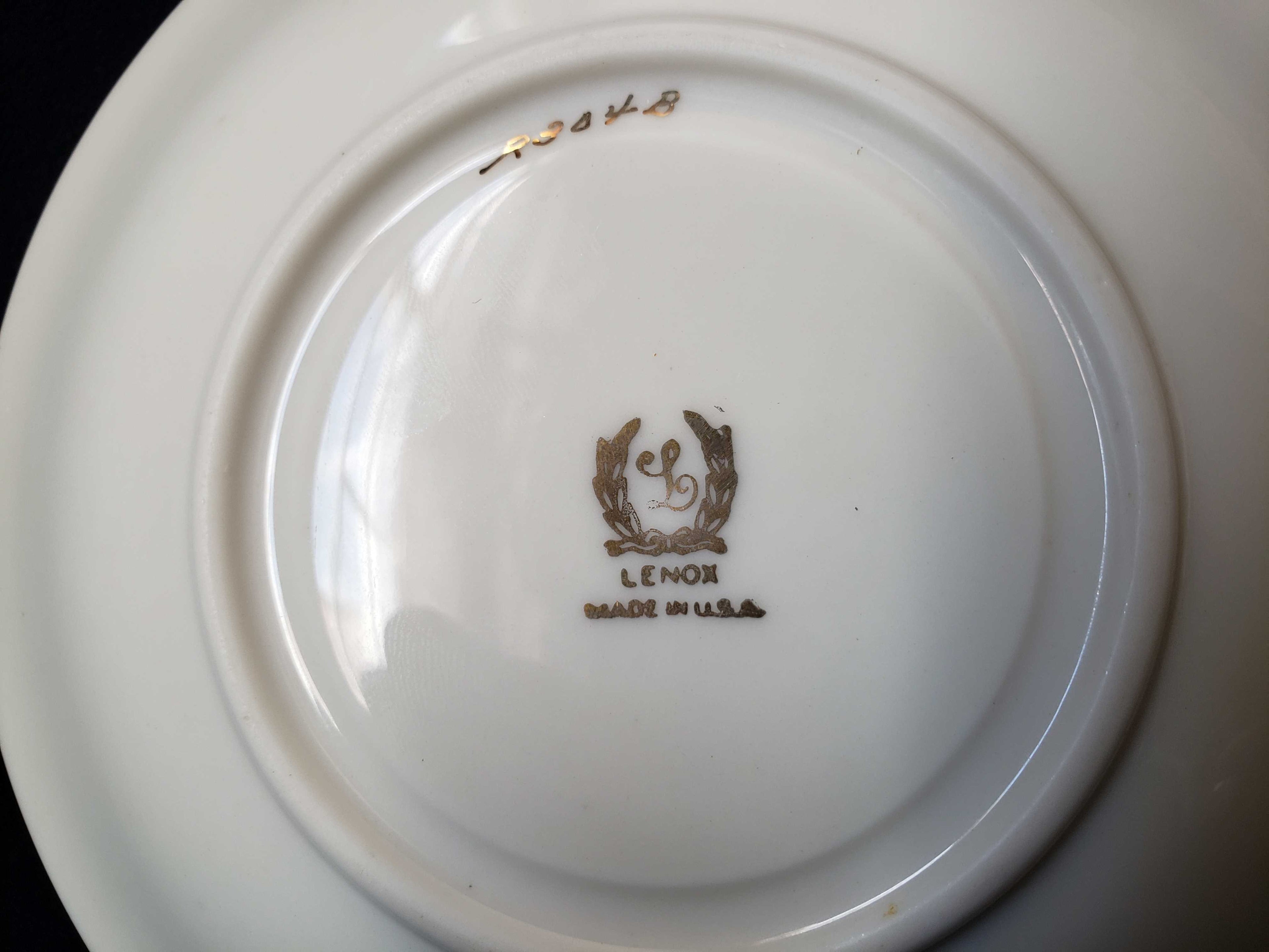 Vintage Lenox Blue Leaf Saucer ONLY (lot 1966)