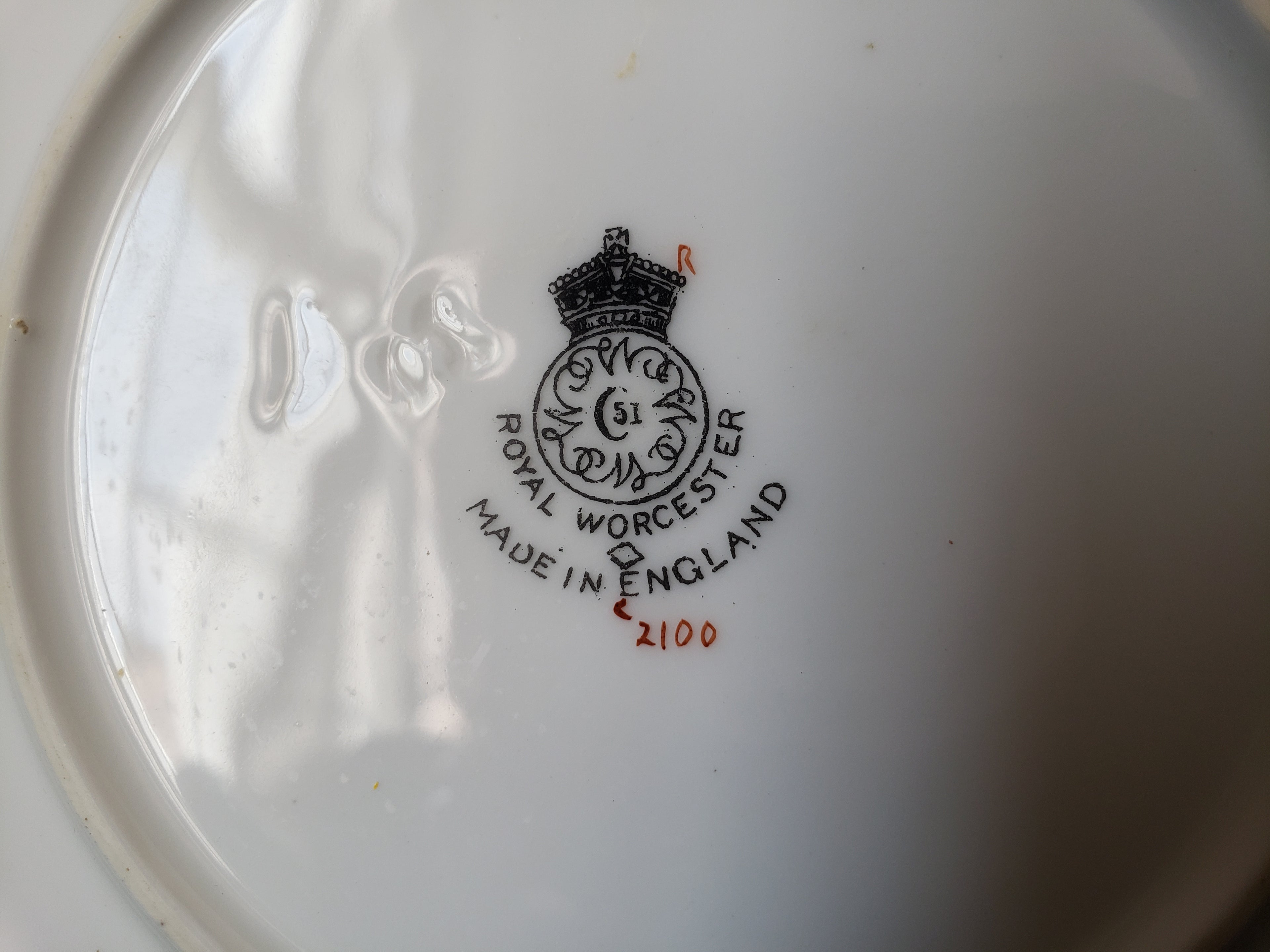 Vintage Royal Worcester Bread or Dessert Plate 6" (lot 2074)